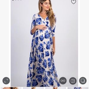 Pink blush maternity dress